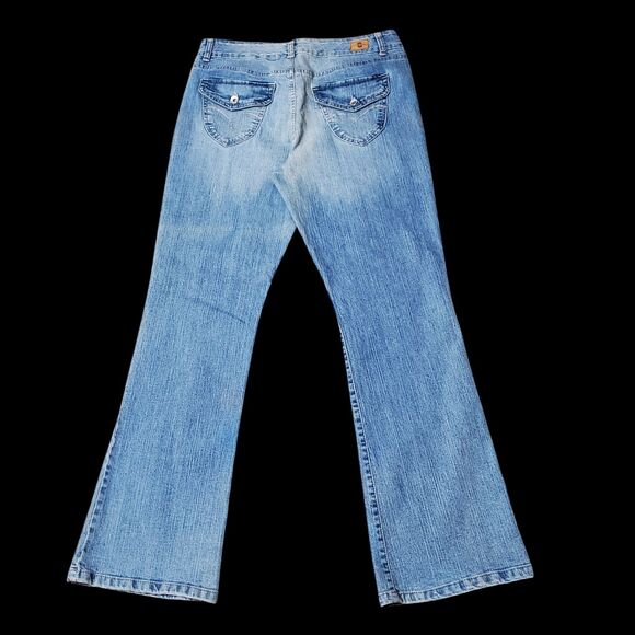 Bandolinoblu Women's Sz 12 Arianna Flare Boot Cut Denim Blue Jeans - Picture 3 of 11